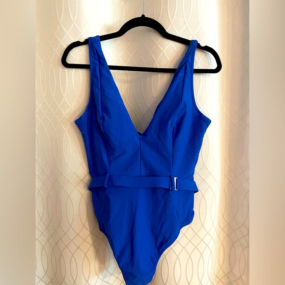 Cupshe Swim Cupshe One Piece Swimsuit With Silver Buckle Belt